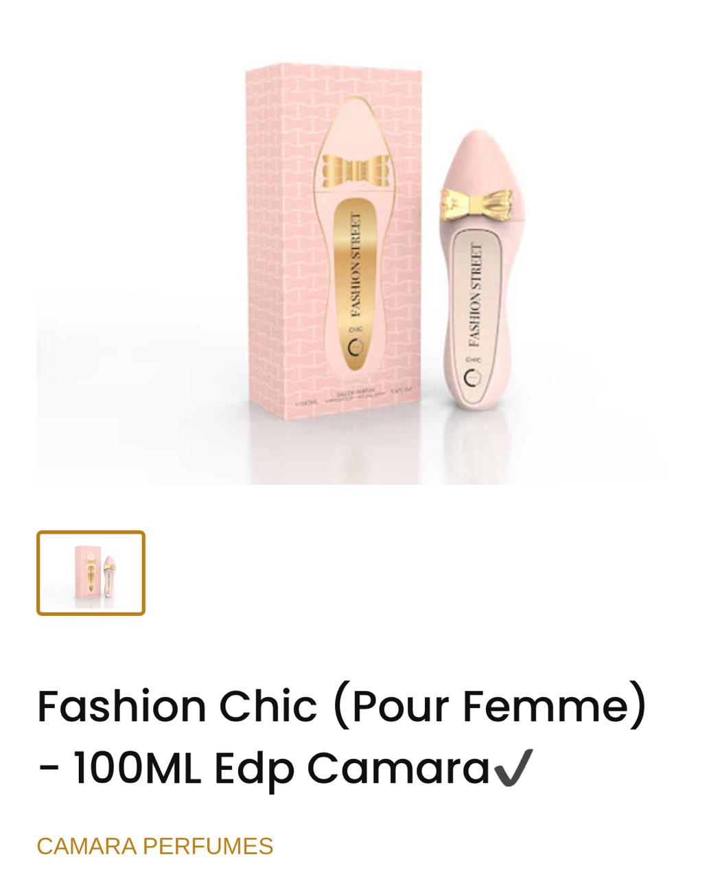 FASHION CHIC 100 ML EDP BY CAMARA